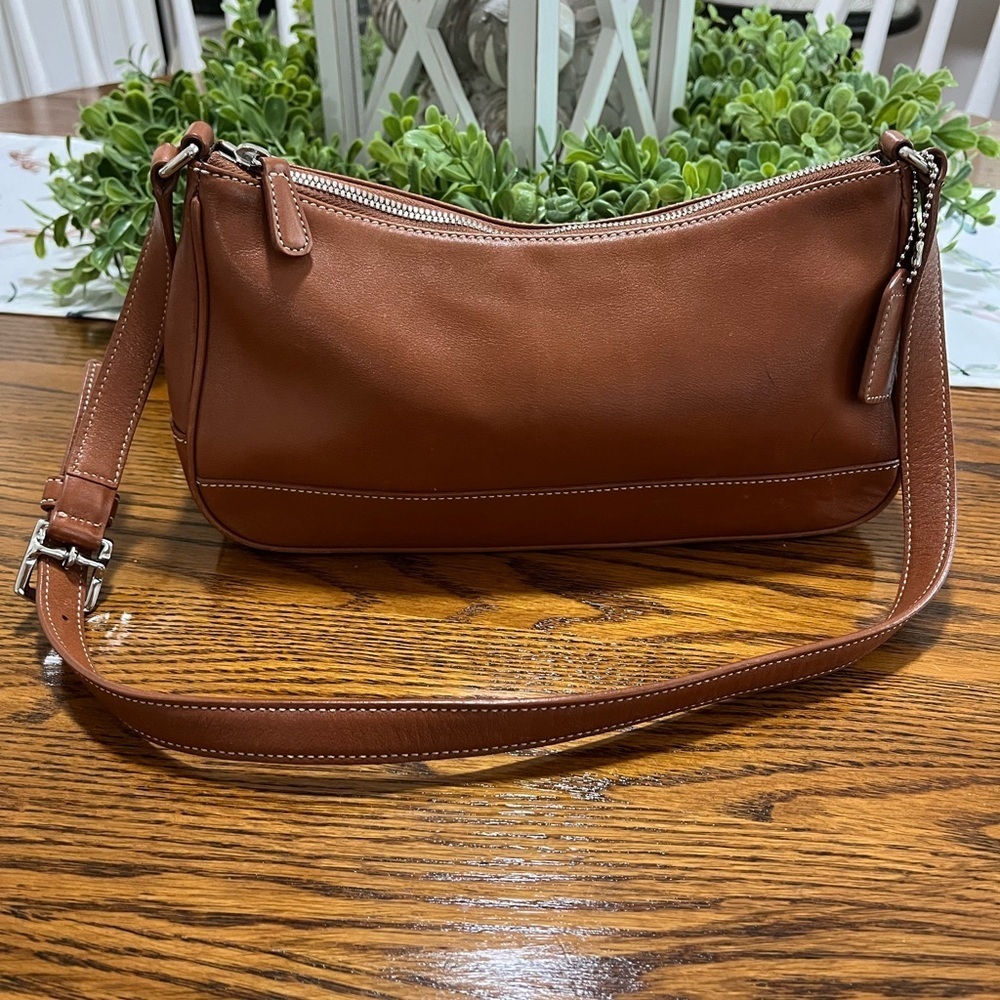 Coach 7787‎ Hampton Women's Saddle Leather Shoulder Bag Handbag Wristlet Vintage - Picture 2 of 11
